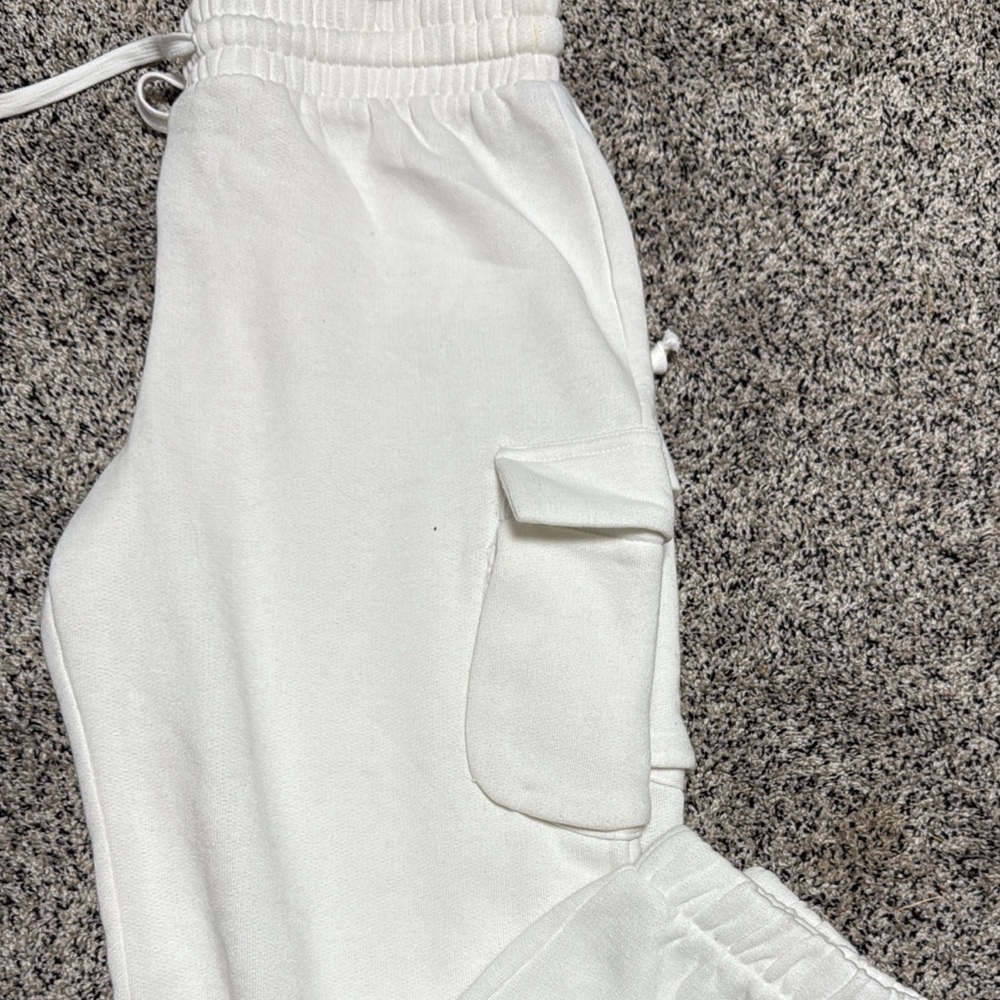 Rae Mode White Jogger Pants